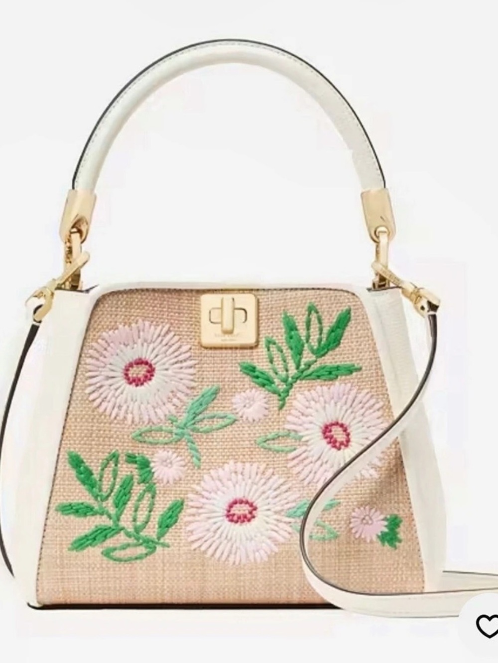 kate spade new york Kate Spade Knott Floral Applique Medium Top-Handle Bag Knott